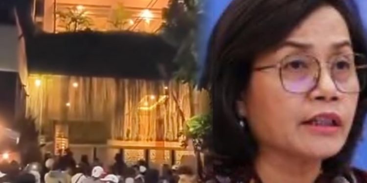 Mencekam! Rumah Menkeu Sri Mulyani Porak-Poranda Digeruduk Massa Dini Hari