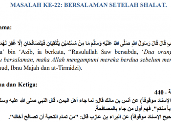Bersalaman Setelah Shalat, Sunnah Rasulullah SAW: Simak Dalilnya di Sini
