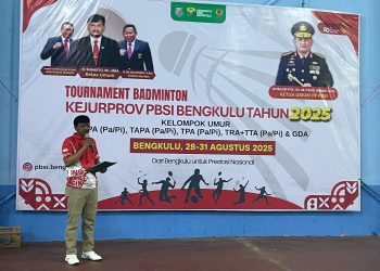 Kejurprov PBSI Bengkulu 2025 Resmi Dibuka