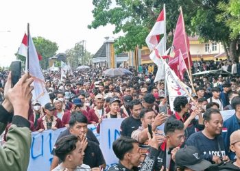 Berulang, Ribuan Mahasiswa Bengkulu Demo DPRD, Ini 8 Tuntutannya