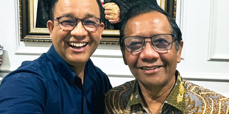 Anies Baswedan dan Mahfud MD