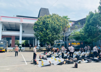 1.000 Personel Gabungan Kawal Aksi Indonesia Cemas di DPRD Bengkulu