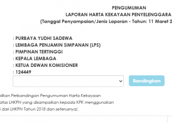 LHKPN Menteri Keuangan yang baru