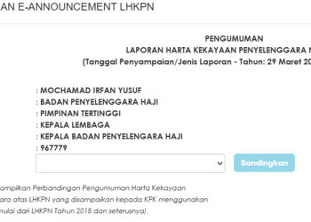 LHKPN Menteri Haji dan Umrah