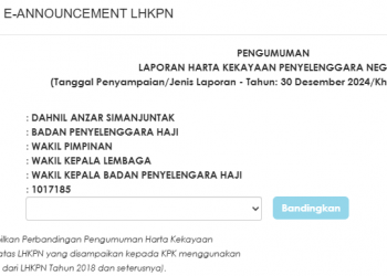 LHKPN Wakil Menteri Hari dan Umrah