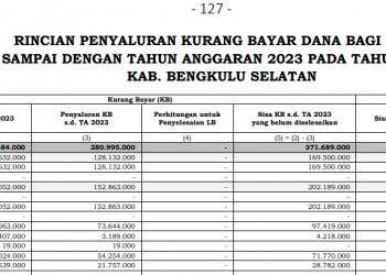 DBH Bengkulu Selatan