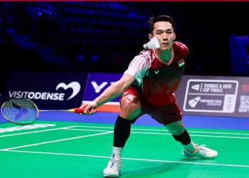 Tampil Gemilang! Jonatan Christie Tembus Semifinal Denmark Open 2025 Setelah Kalahkan Li Shi Feng