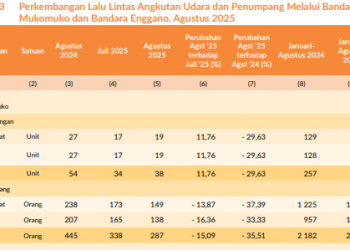 Penerbangan Naik di Mukomuko, Penumpang Enggano Melonjak
