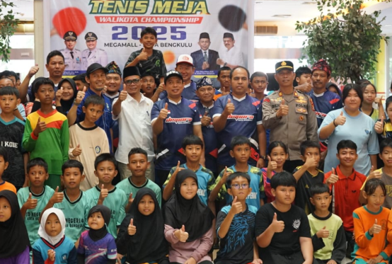 Bibit Juara Muncul! 105 Pelajar Bengkulu Adu Skill di Turnamen Tenis Meja Walikota