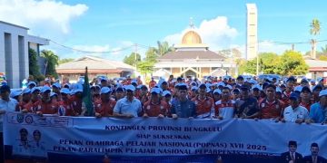 87 Atlet Kota Bengkulu Berlaga di Popnas 2025, Dispora Optimis Sumbang Banyak Emas