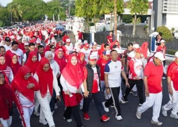 Meriah! HUT Bengkulu ke-57 Dipadati Warga dengan Semangat Merah Putih