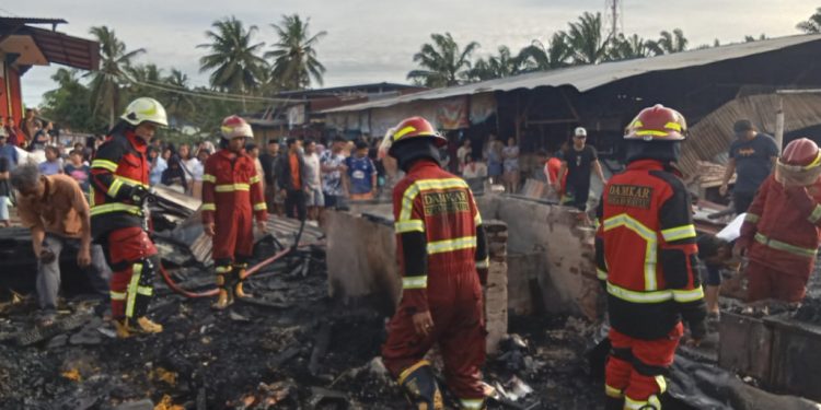 Kebakaran Pasar Pagi Sumber Jaya, Polisi Selidiki Video Viral dan Amankan Satu Warga