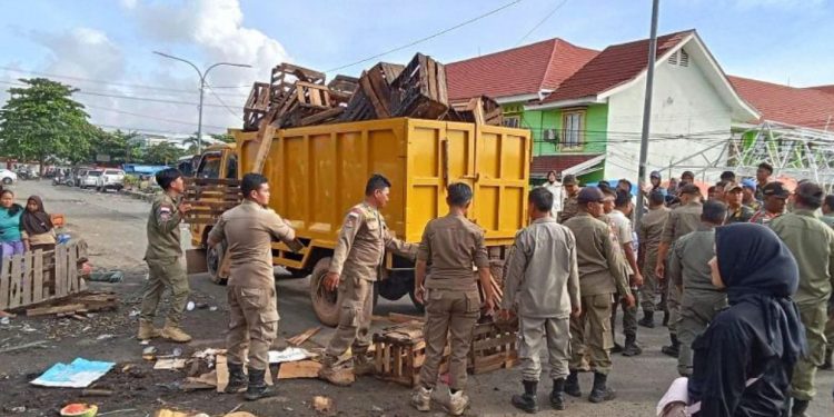 PKL Membandel, Satpol PP Dirikan Pos Jaga Permanen di Depan PTM