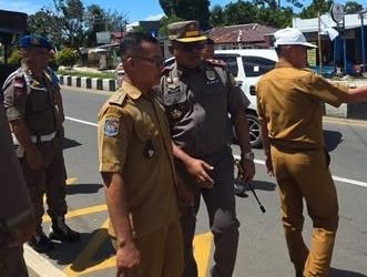 Satpol PP Bengkulu Gerak! Trotoar Bukan Tempat Dagang!