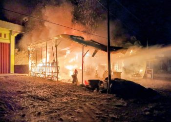 Toko Manisan dan Bengkel di Pagar Dewa Hancur Terbakar, Ini Dugaan Penyebabnya