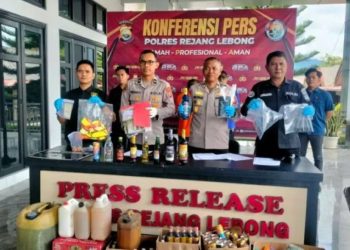 Begal hingga Pengedar Sabu, Polres Rejang Lebong Amankan 16 Pelaku di Operasi Pekat Nala II