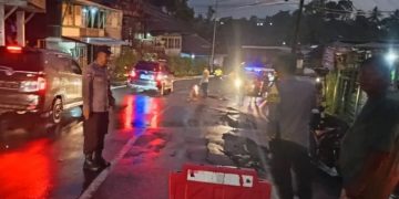 Jalan Poros Curup-Lubuklinggau Amblas, Lalu Lintas Rejang Lebong Terganggu