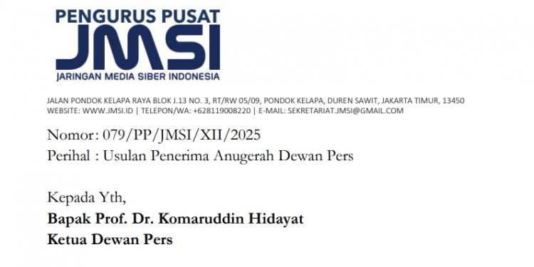 JMSI Usulkan Dahlan Iskan Raih Anugerah Dewan Pers 2025