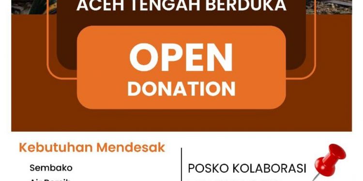 Posko Relawan Gayo Buka Donasi untuk Aceh Tengah