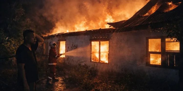 Api Melalap Rumah Warga Kota Manna, Tiga Unit Damkar Dikerahkan