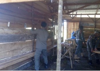 Resahkan Warga, Bangunan Liar Berkedok Hiburan Malam di Beringin Raya Ditertibkan