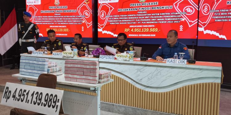 Kejati Bengkulu Terima Pengembalian Hampir Rp5 Miliar dari Kasus SKU PLN