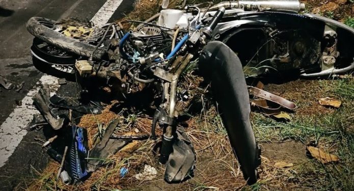 Balap Liar di Pantai Panjang Berujung Lakalantas, Dua Motor Hancur Pengendara Kabur