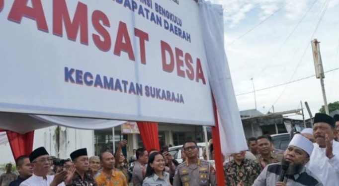 Resmikan Samsat Desa di Sukaraja, Gubernur Bengkulu Permudah Warga Bayar Pajak Kendaraan