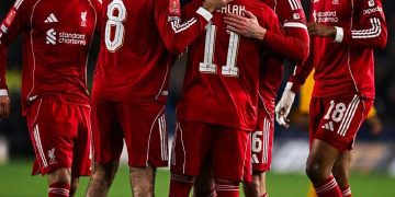 Liverpool Segel Tiket Perempat Final Piala FA Usai Tekuk Wolves 3-1