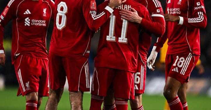 Liverpool Segel Tiket Perempat Final Piala FA Usai Tekuk Wolves 3-1