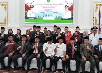 Wali Kota Bengkulu Lantik 44 Pejabat Baru, Simak Daftar Lengkapnya