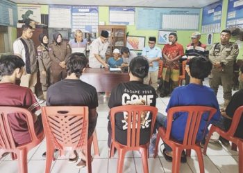 Terjaring Operasi Pekat Satpol PP Bengkulu, 8 Pemuda Jalani Sidang Adat