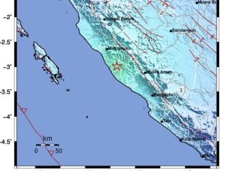 BMKG Catat Gempa M 5,7 di Lebong Bengkulu, Ini Lokasi dan Kedalamannya