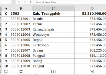 Dana Desa Trenggalek 2026 Tembus Rp53,3 Miliar