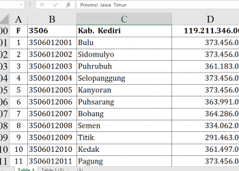Dana Desa Kediri 2026 Tembus Rp119 Miliar