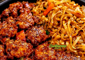 Resep Chili Chicken Noodles Gurih Pedas Ala Resto