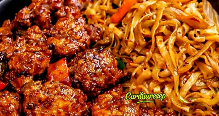 Resep Chili Chicken Noodles Gurih Pedas Ala Resto