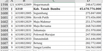 Dana Desa 2026 Tanah Bumbu Rp45,6 Miliar, Cek Desa Anda