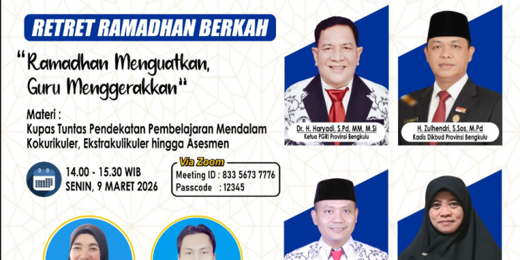 Webinar Retret Ramadhan Bengkulu: Guru Diajak Bergerak